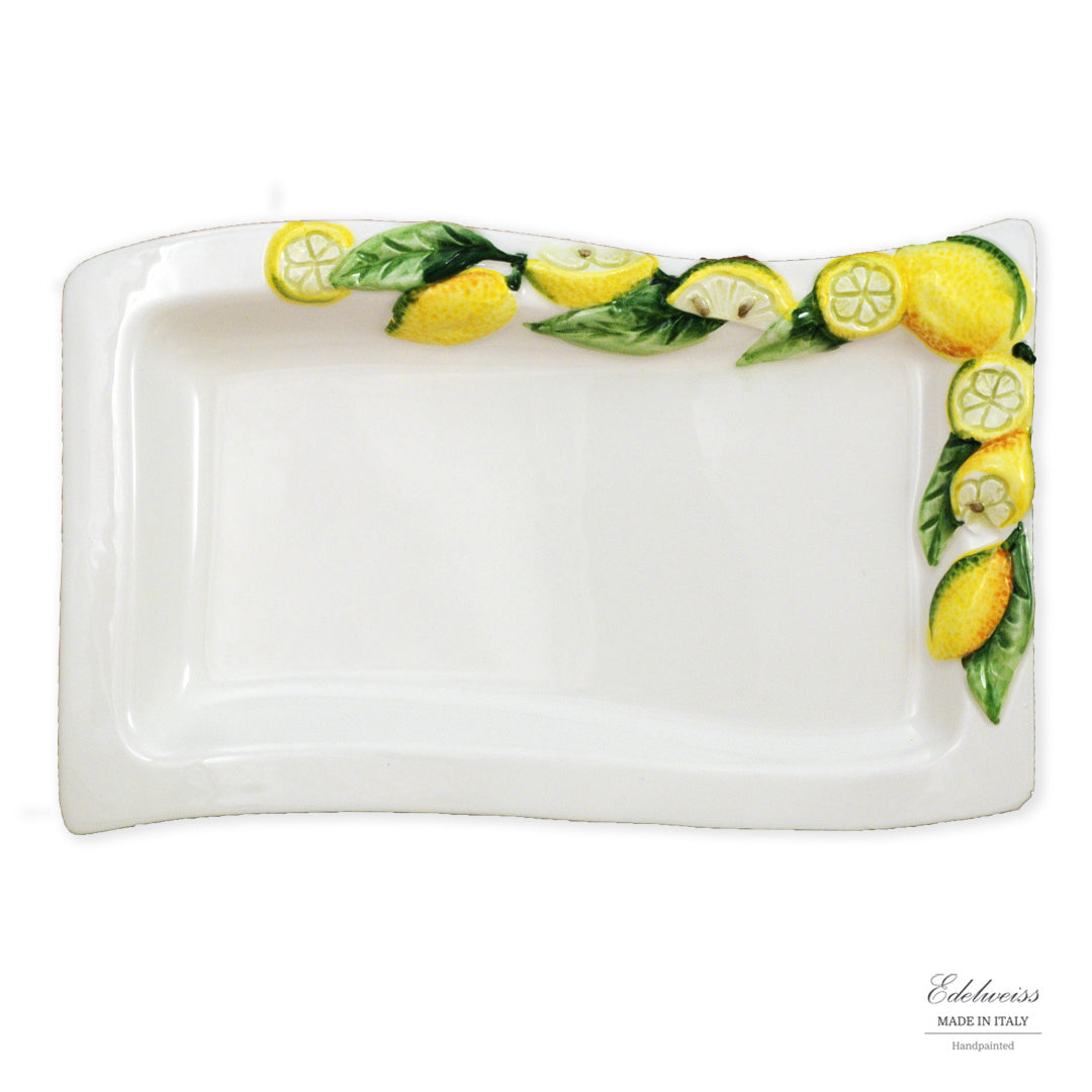 Small Lemon Rectangle Tray