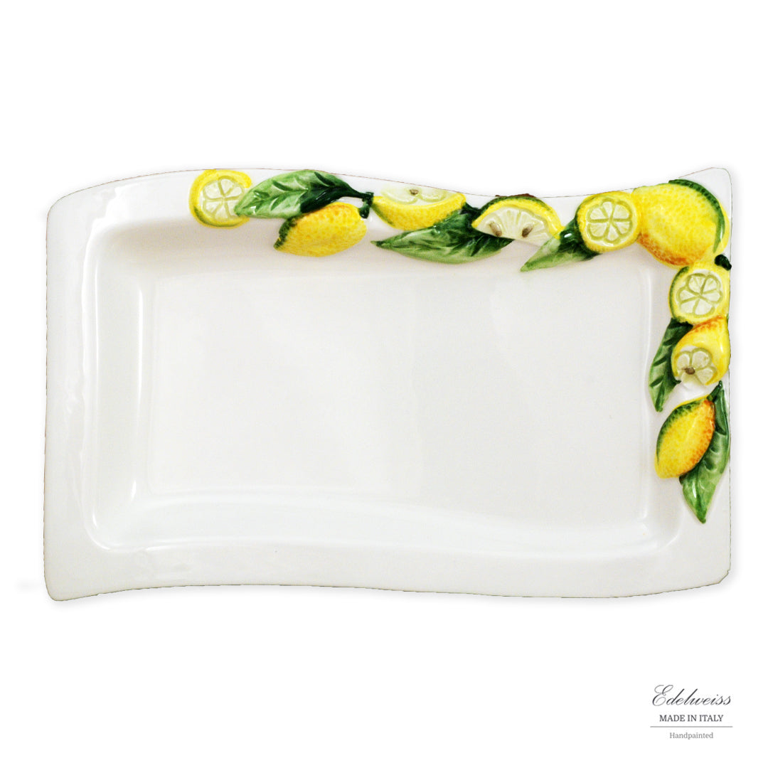 Large Lemon Rectangle Tray