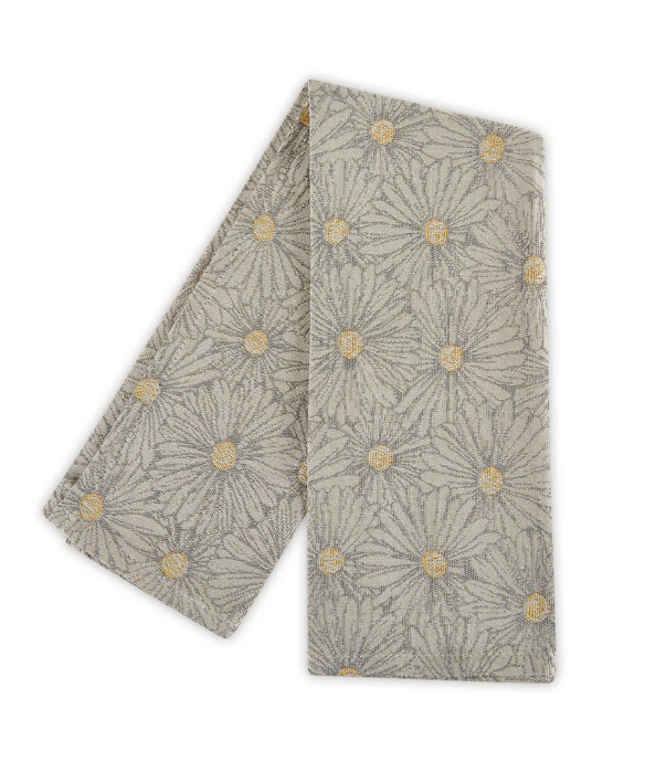 Daisy Charcoal Hand Towel