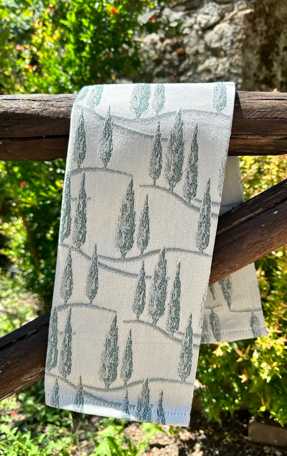 Forrest Green Cypress Tree Hand Towel