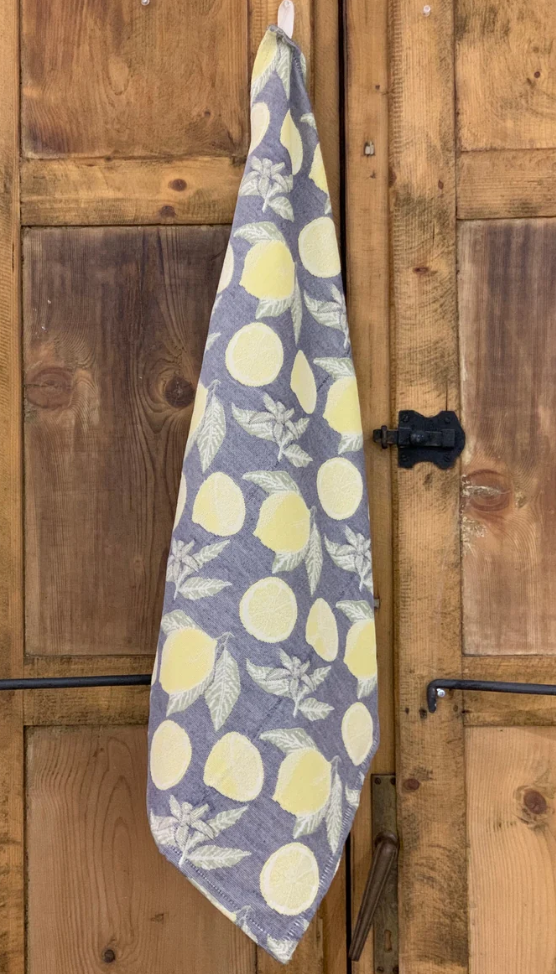 Blue Lemon Hand Towel