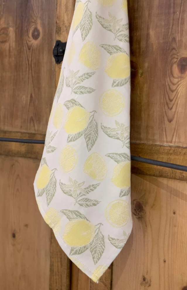 Cream Lemon Hand Towel
