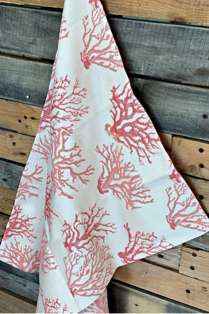 Pink Coral Hand Towel