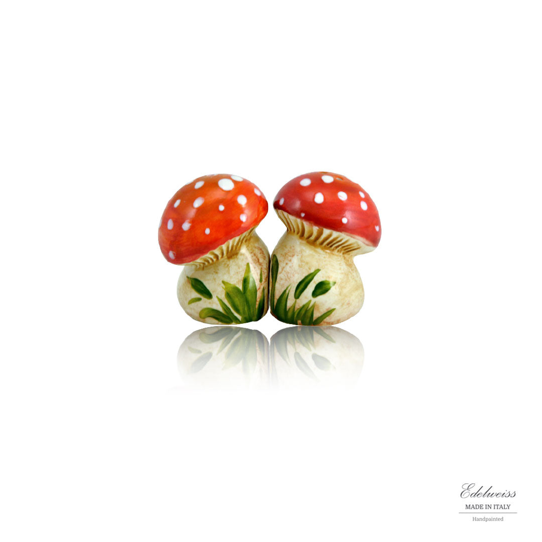 Red Mushroom Salt and Pepper Shakers