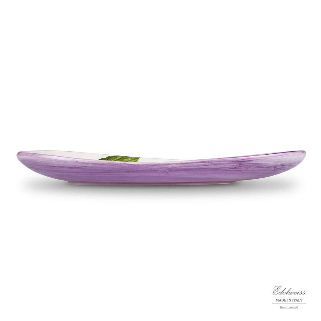Lemon and Lavander Oval Serving Tray