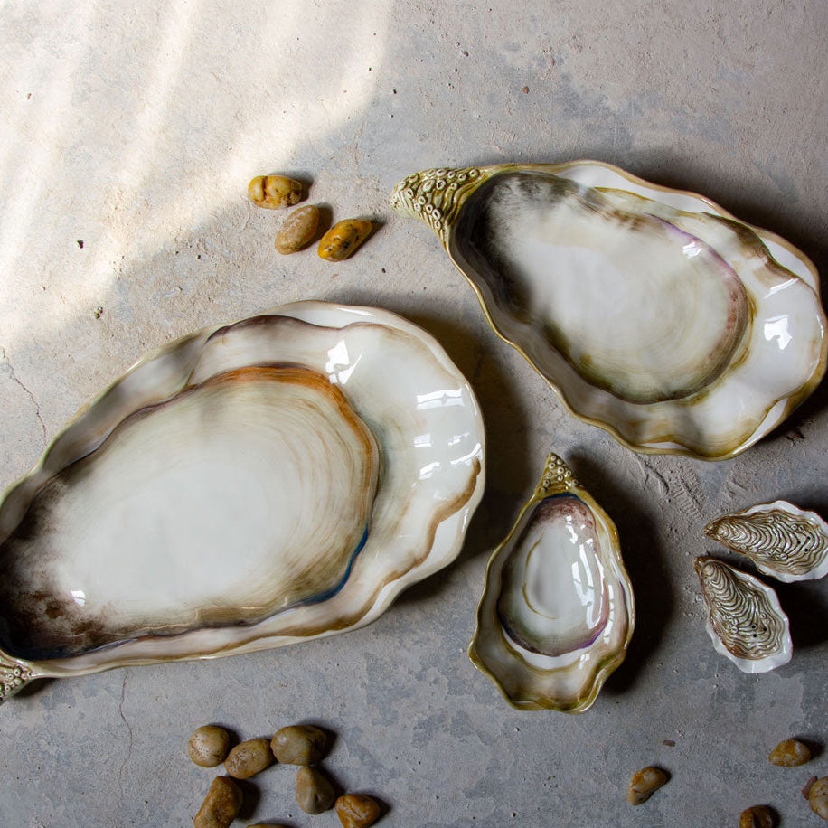 Large Oyster Serving Tray