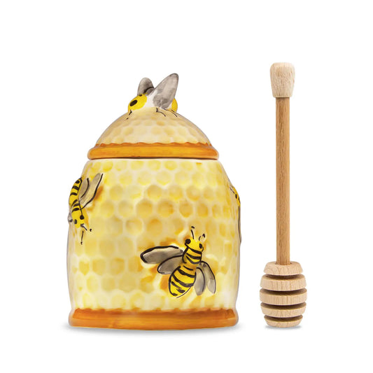 Honey Pot with Bees