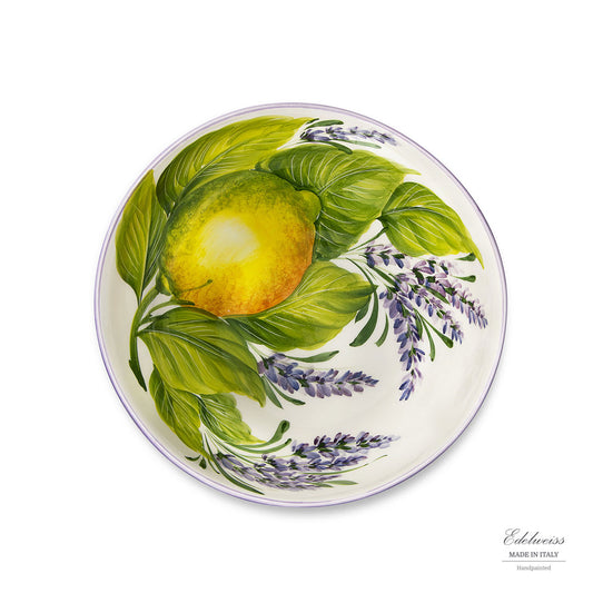 Medium Lemon and Lavender Bowl