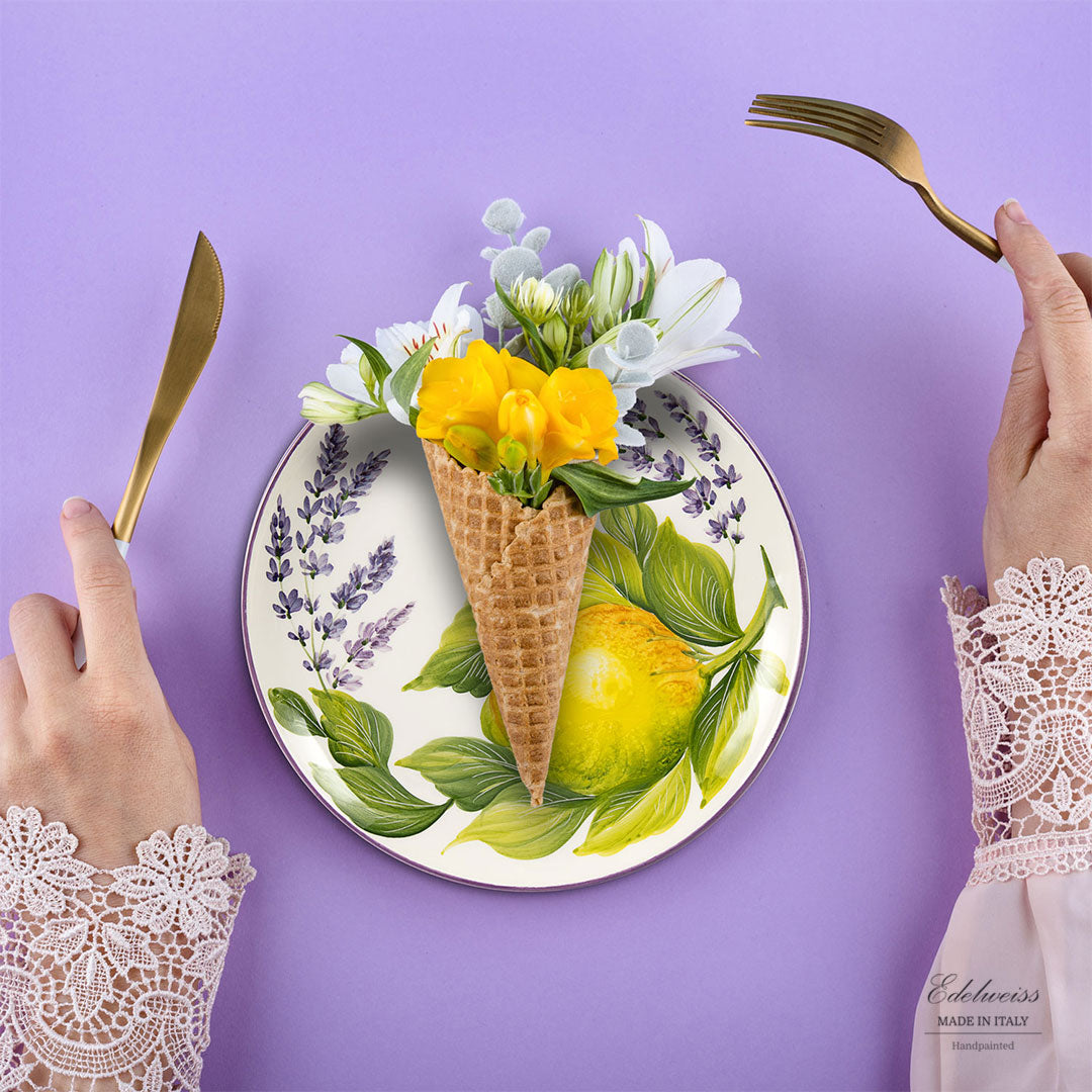 Lemon and Lavender Dessert Plate